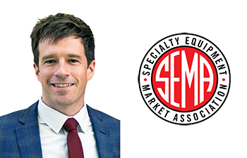 SEMA CFO Ryan Stutzman, SEMA logo