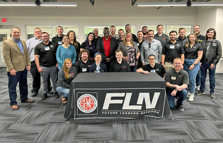 A group photo of members of the Future Leaders Network