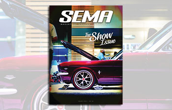 The January SEMA Magazine cover