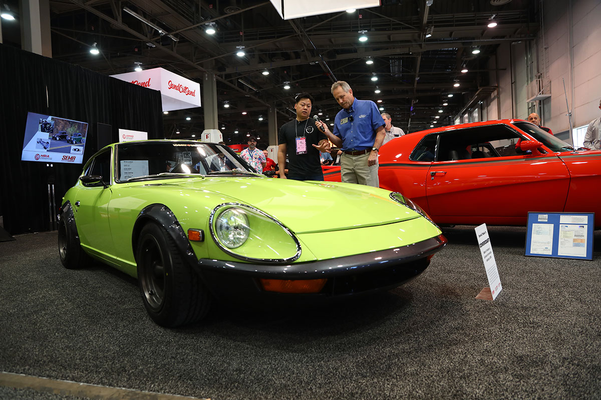 Lonely Driver Company debuted a custom &#039;73 Datsun 240Z at the ARMO Booth. 