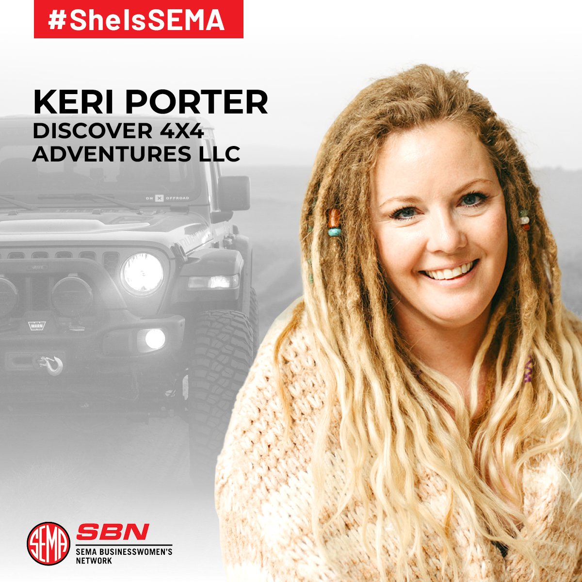 SheIsSEMA Spotlight: Meet Keri Porter, Owner of Discover 4x4 Adventures 