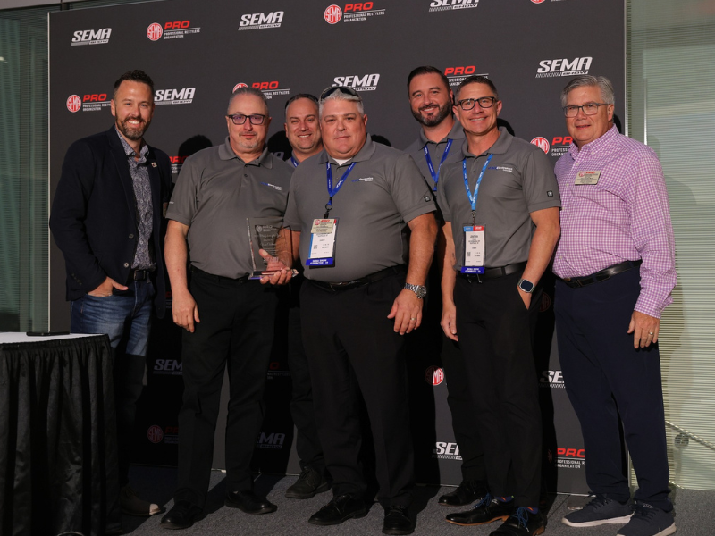 Group of PRO members posing at awards ceremony