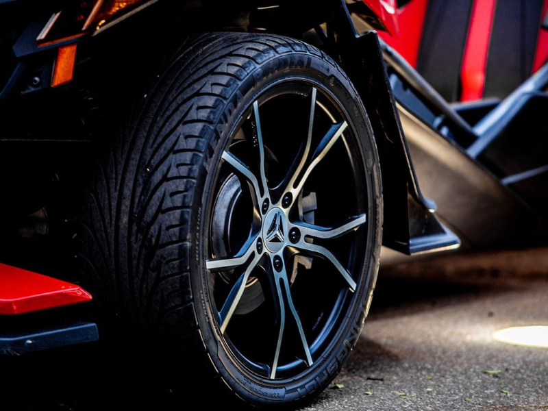 Close-up of a sporty wheel