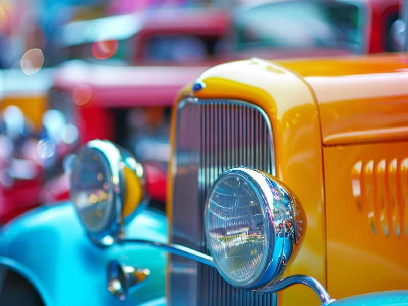 Front of Ford Hot Rod 