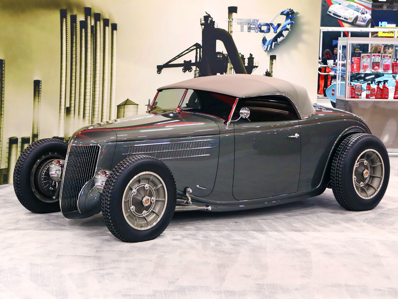 &#039;36 Ford roadster named &quot;Fenderless.&quot;
