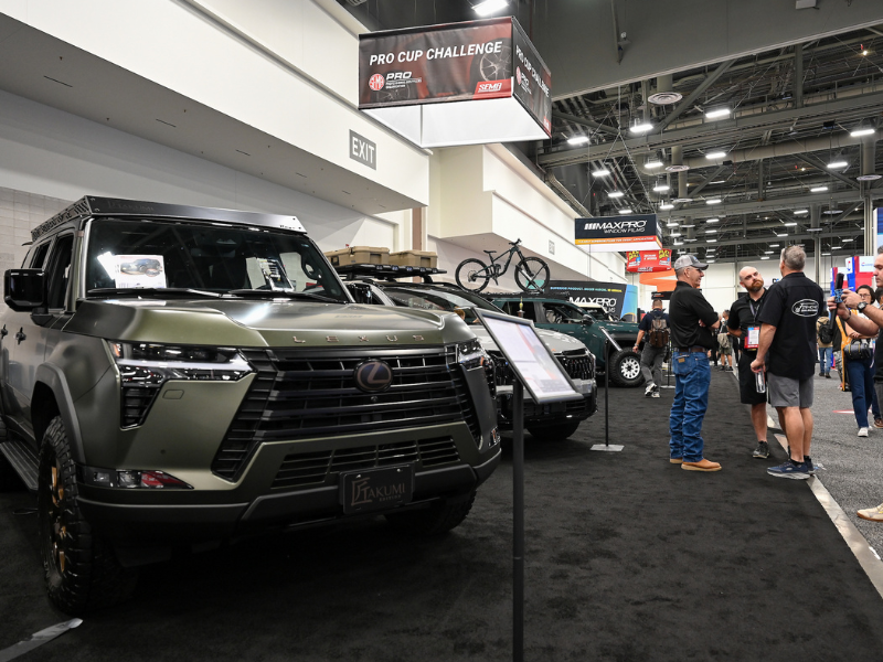 PRO Cup Challenge vehicles on display