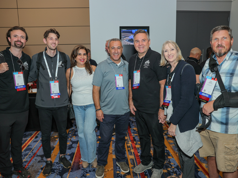 Group photo of some people at the PRO Reception