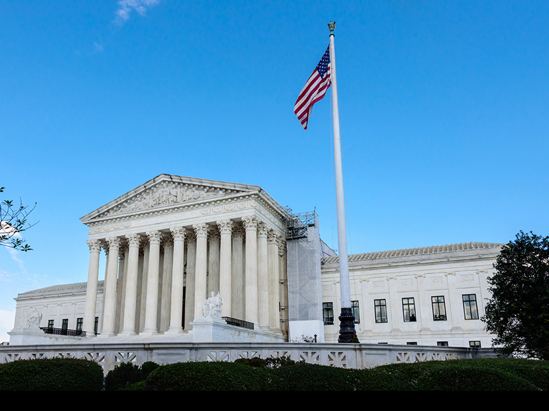 Supreme Court courtesy of Shutterstock