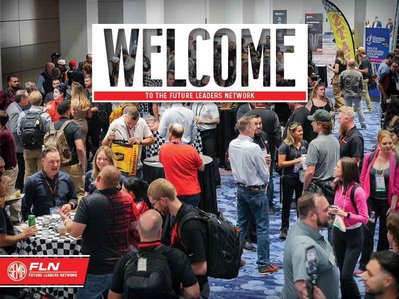 FLN - Welcome overlying an aerial crowd photo