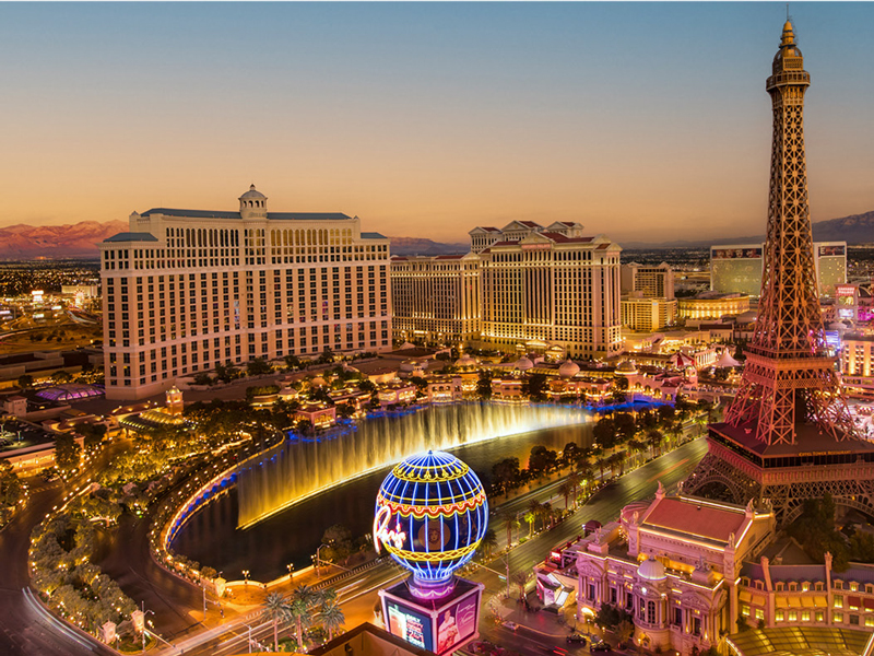 Las Vegas hotels skyline for non editorial use