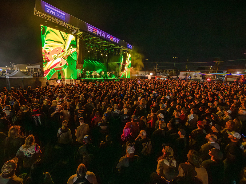 SEMA Fest stage.