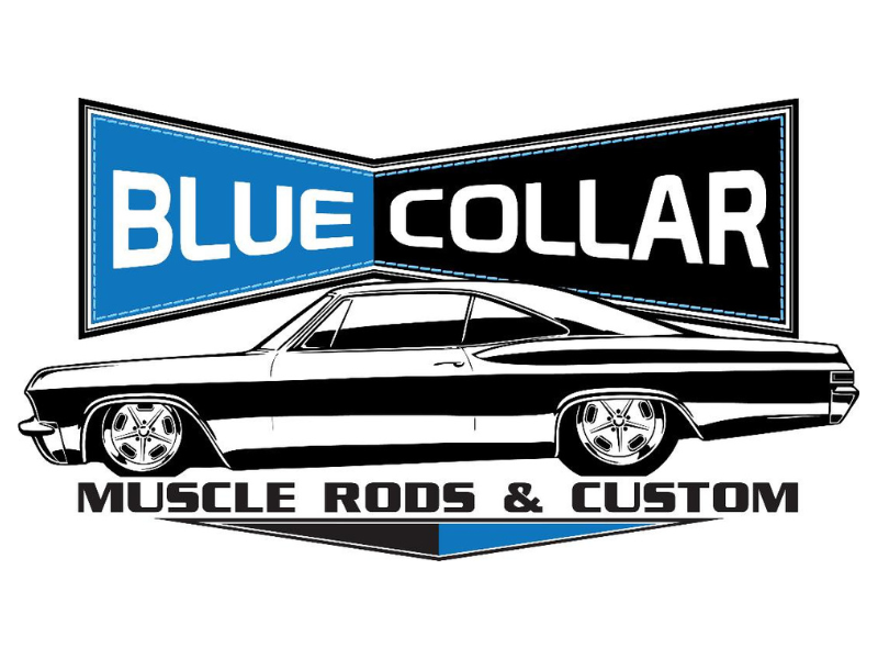 Blue Collar Muscle Rods &amp; Custom logo