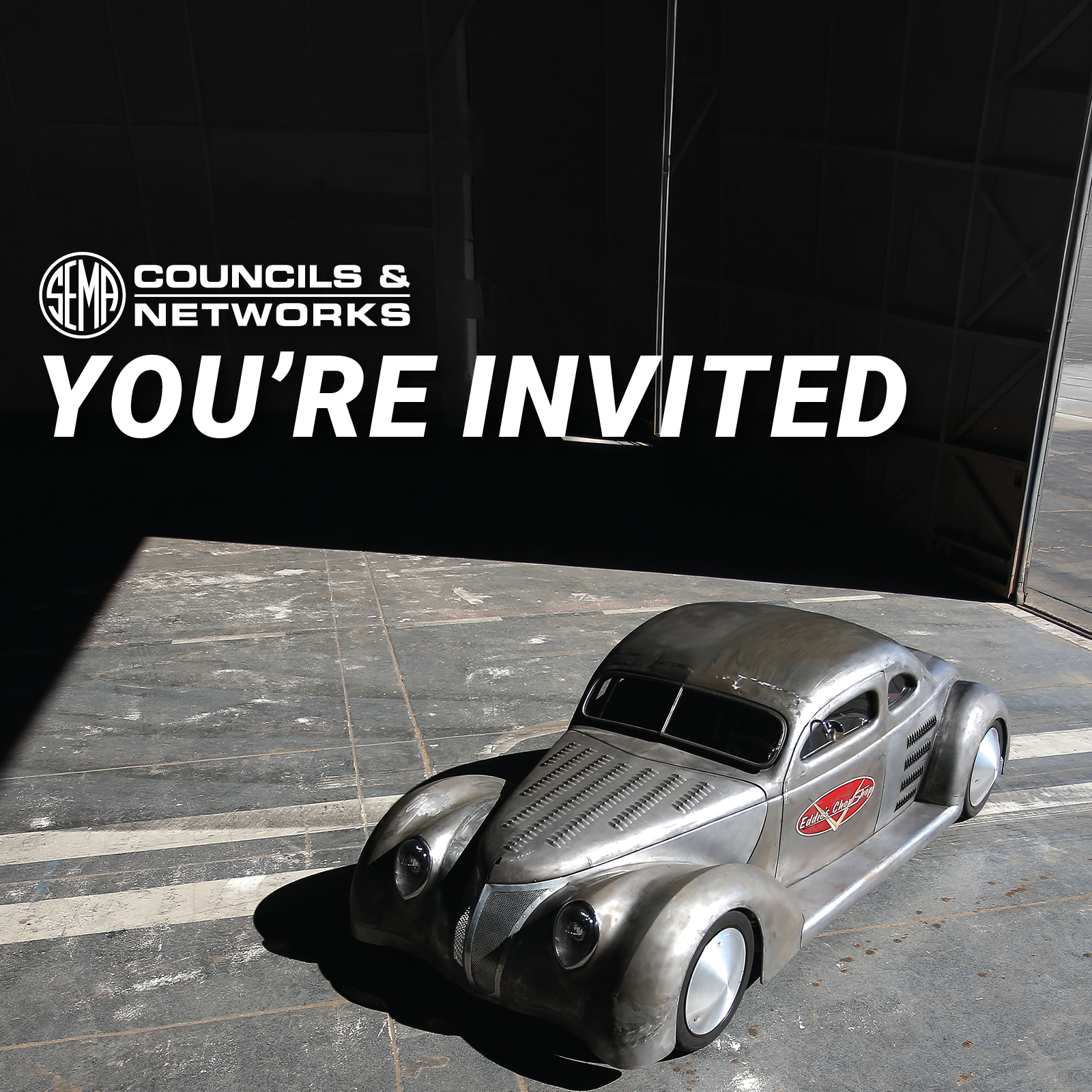 HRIA You're invited. Hotrod parked