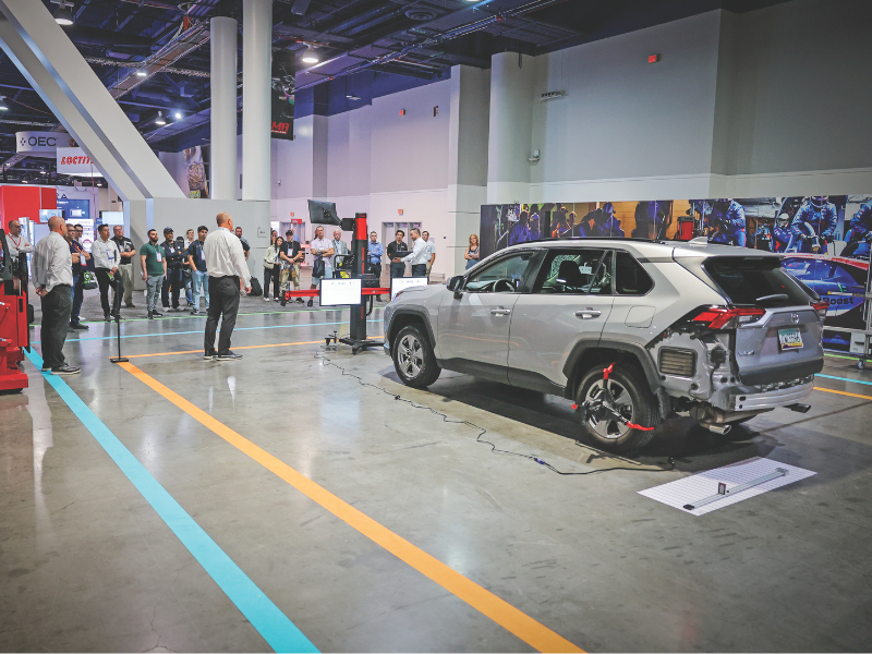 SUV on display in FutureTech booth
