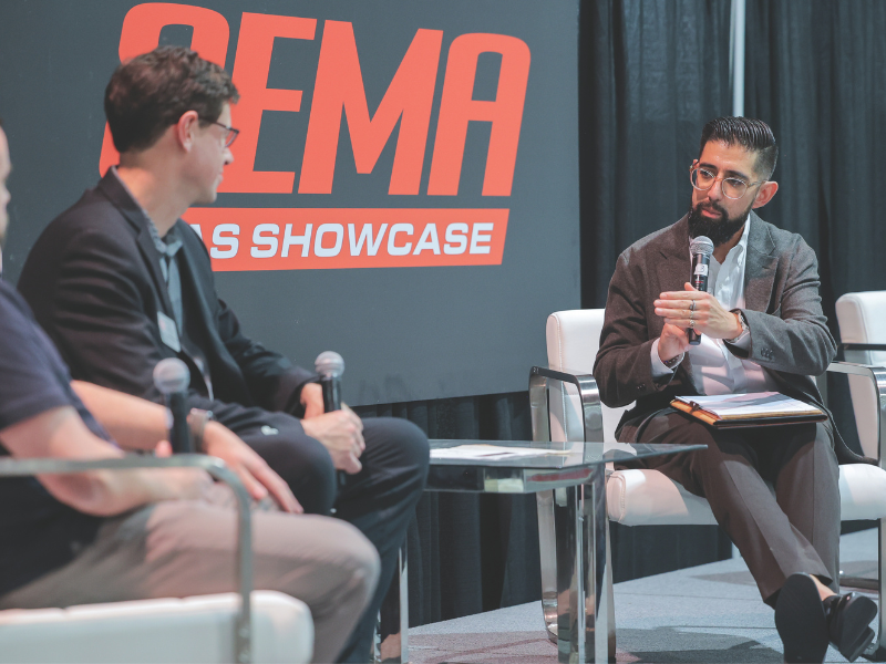 Panel discussion at SEMA ADAS Showcase