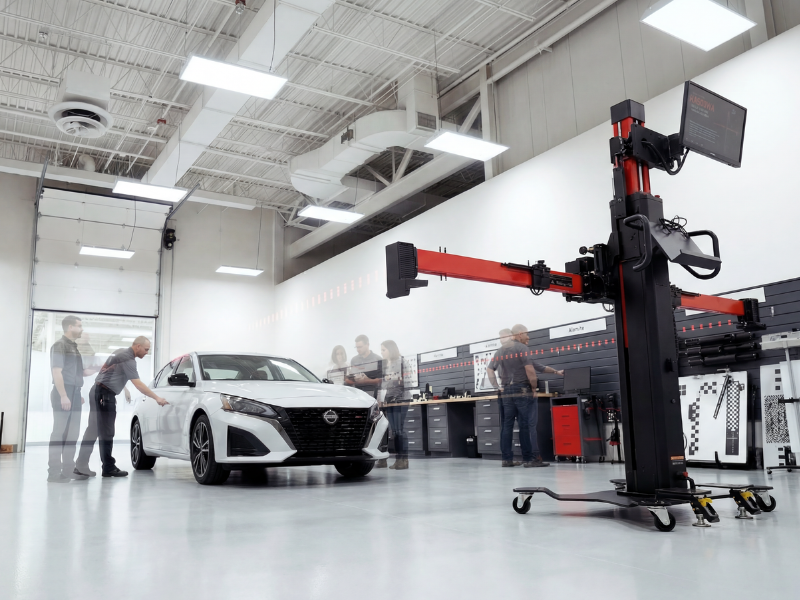 Car being in lab