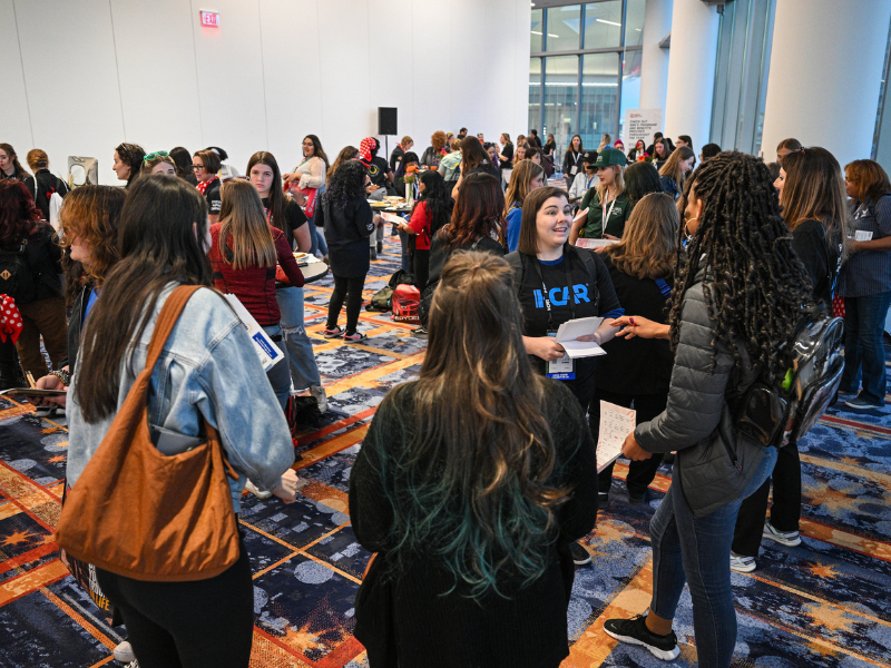 Women talking with each other during the 2025 Gear Up Girl event