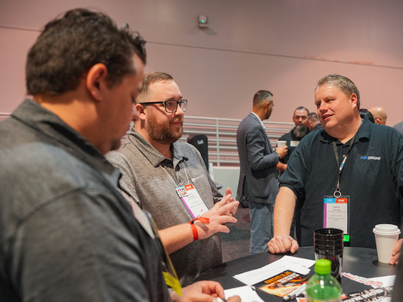 Show attendees take a moment to do some networking