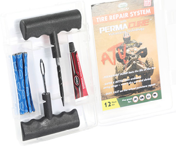 Tech Outdoors Tire Repair System With PermaCure Vulcanizing Technology