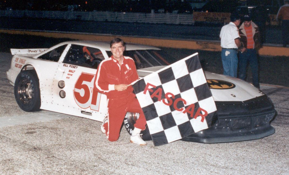 An image of Bill Posey in winner's circle.