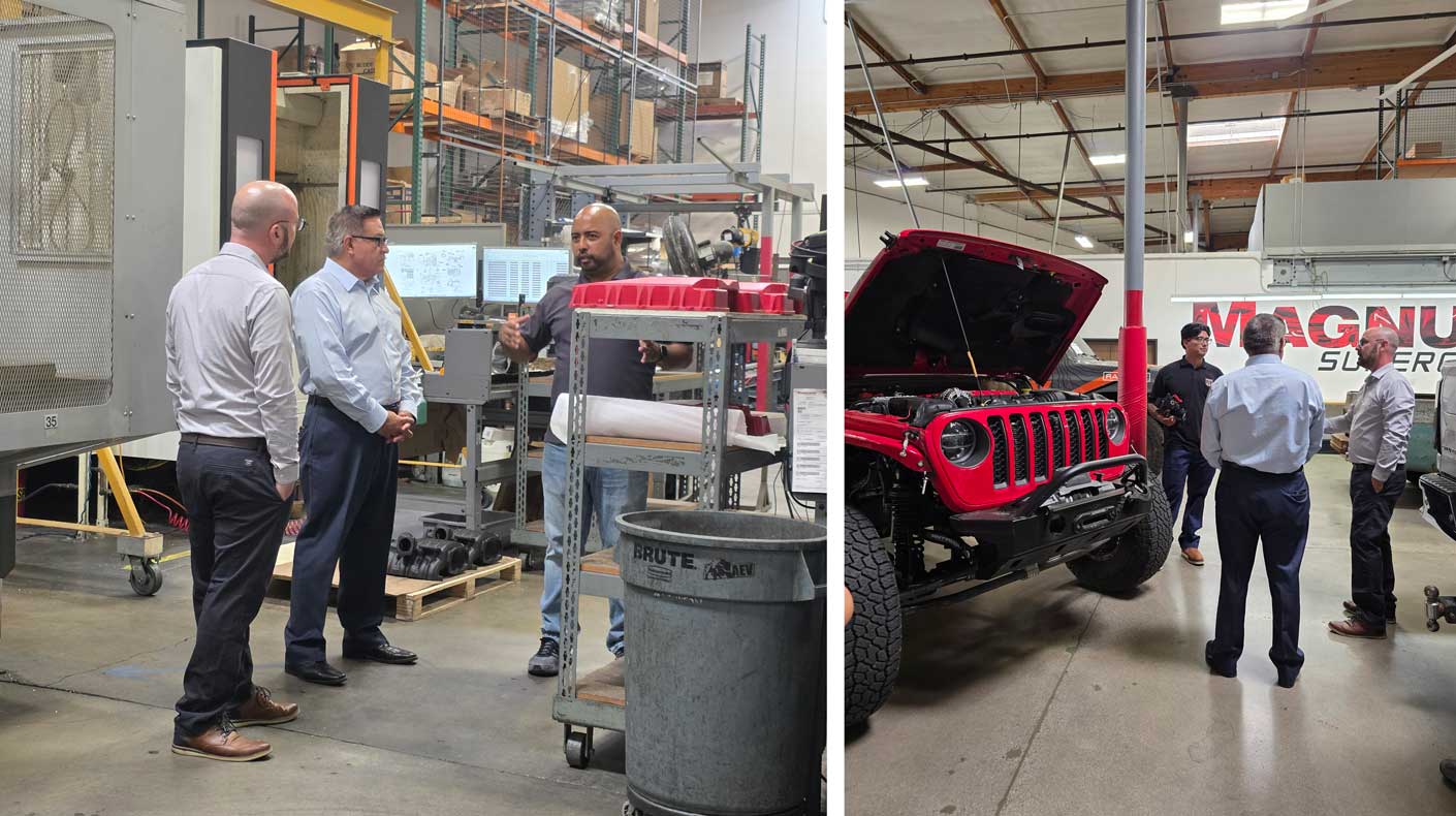 Lawmaker visit to Magnuson Superchargers facility in Ventura.