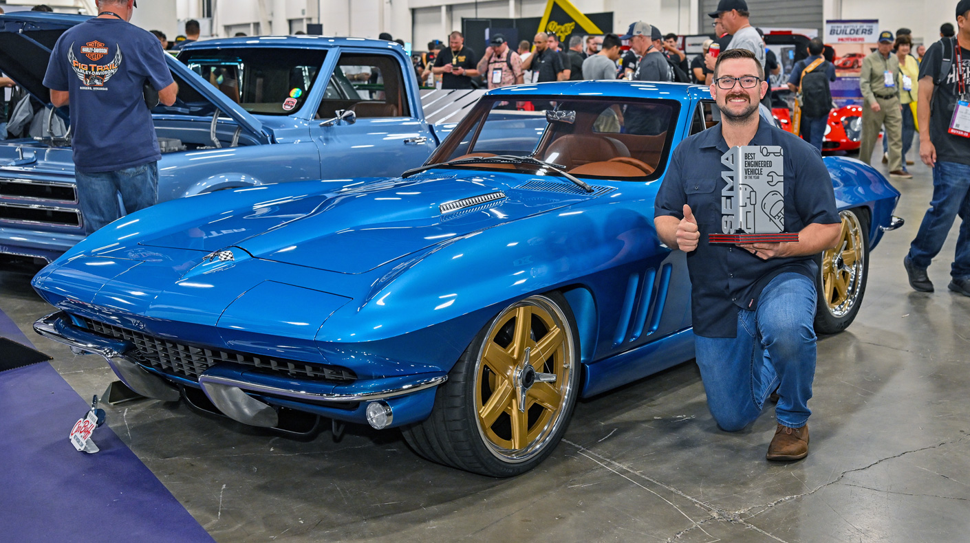 SEMA Best Engineered Vehicle winner Serious66 Kyle Kuhnhausen Metal Concepts '66 Corvette
