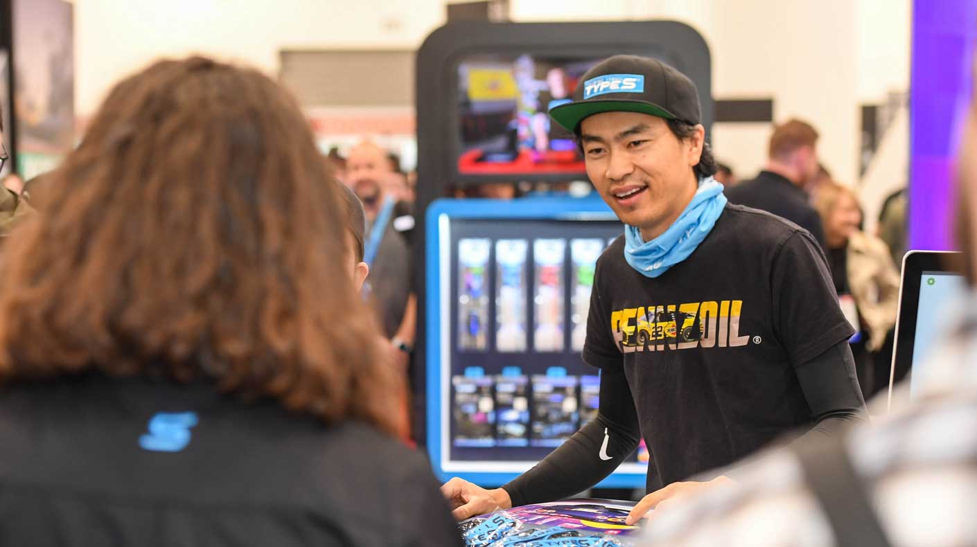 Larry Chen at the SEMA Show.