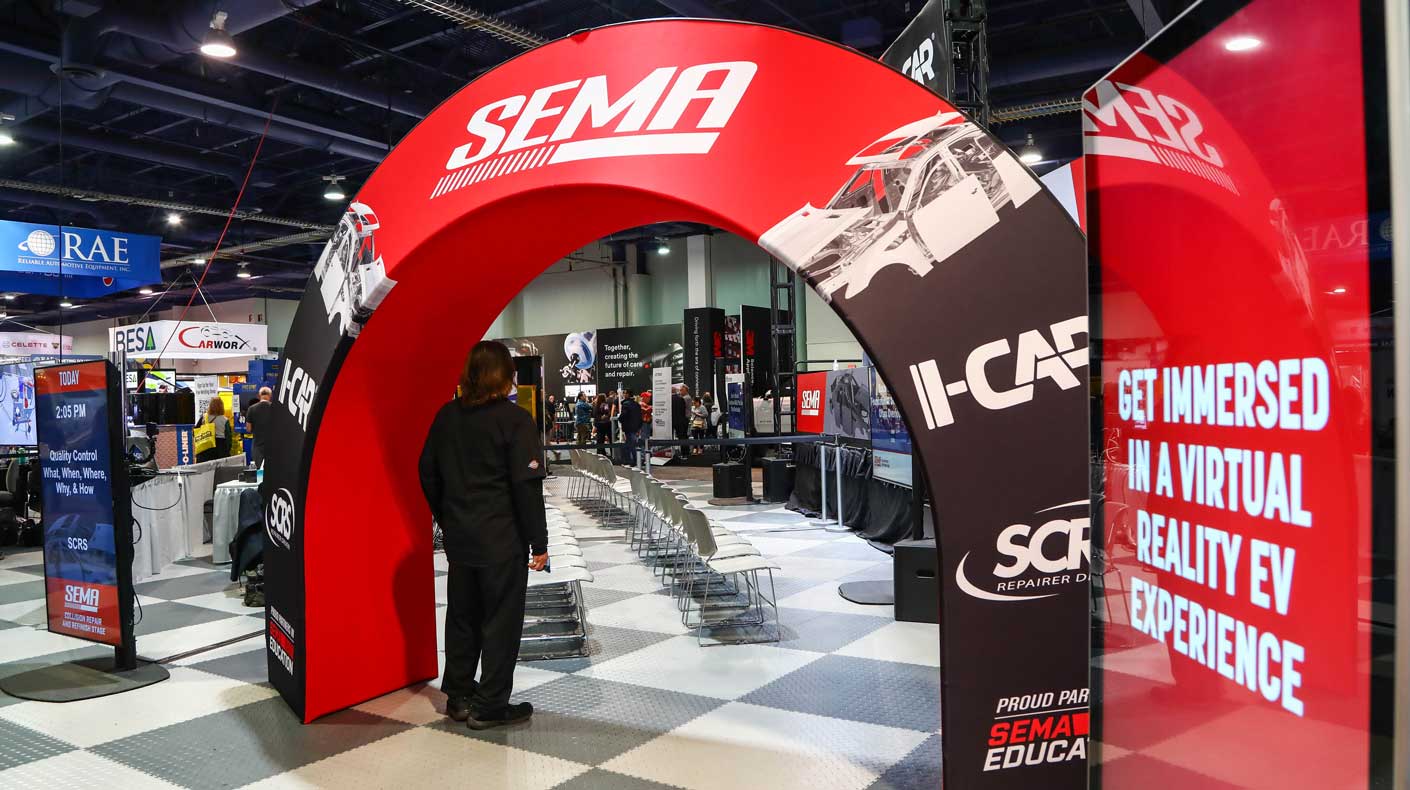 SEMA Partner Education stage