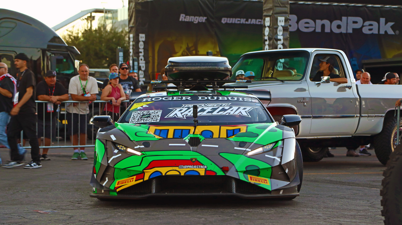 2025 SEMA Cruise parade of feature vehicles at the SEMA Show Las Vegas