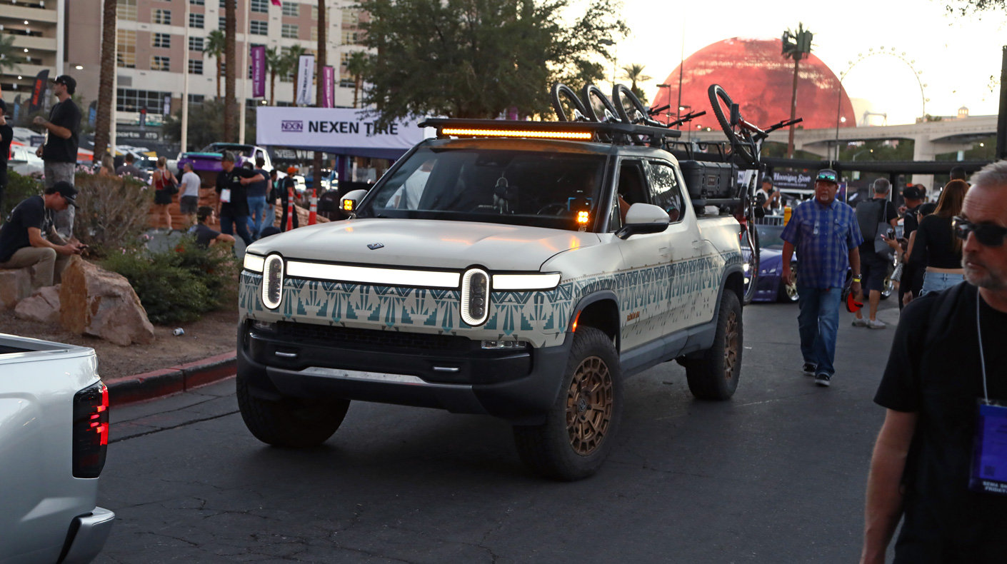 2025 SEMA Cruise parade of feature vehicles at the SEMA Show Las Vegas