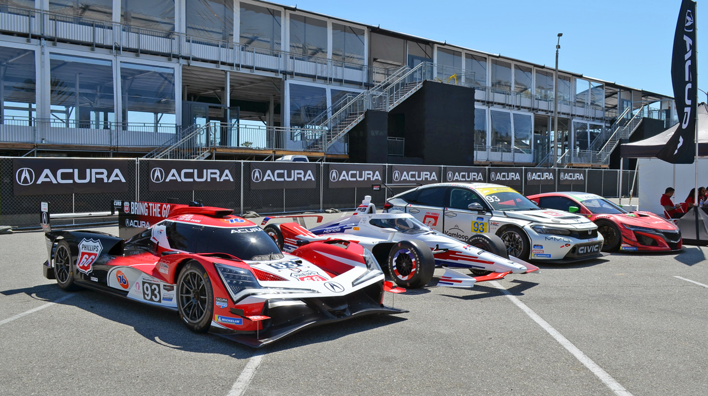 An image of a lineup of race vehicles.