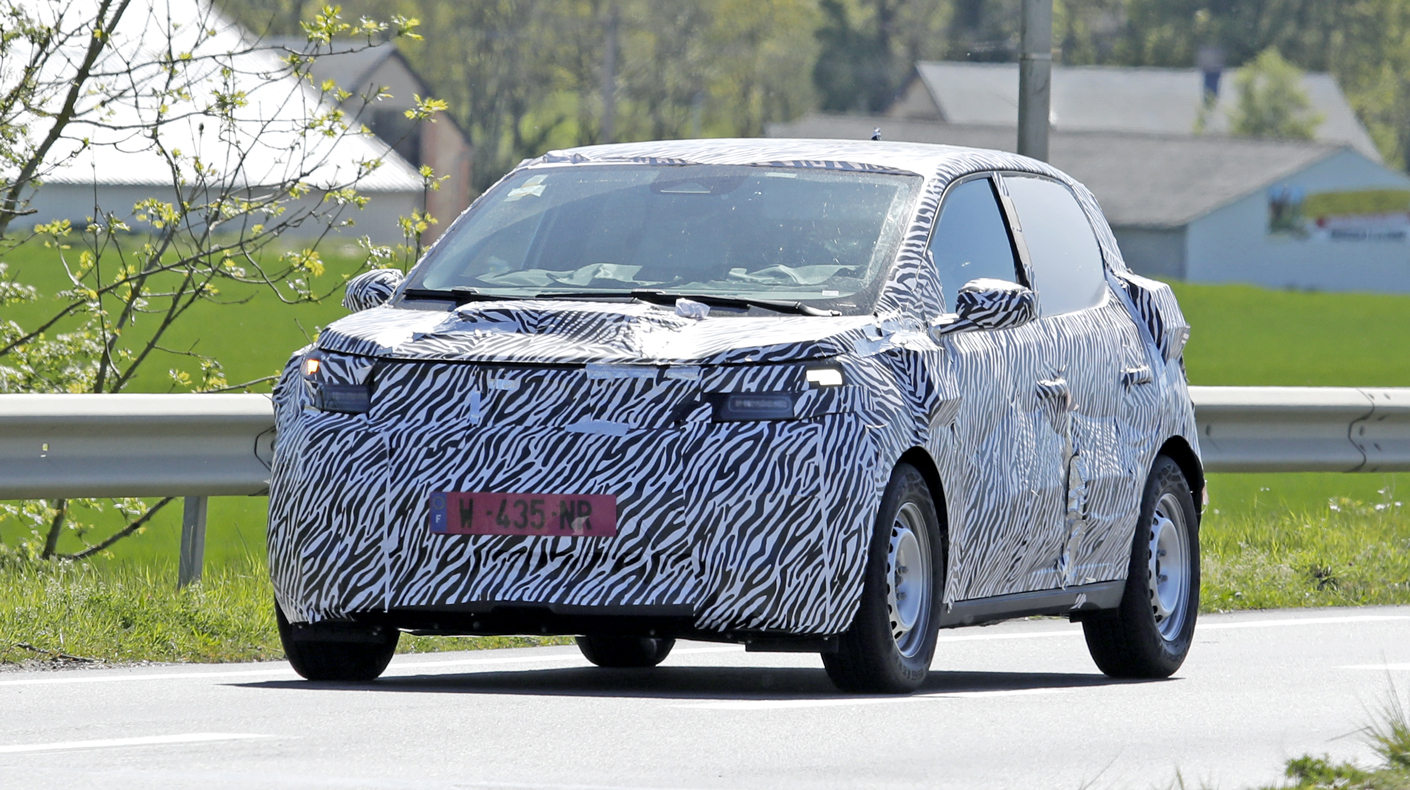 An image of the camouflaged Dacia EV.
