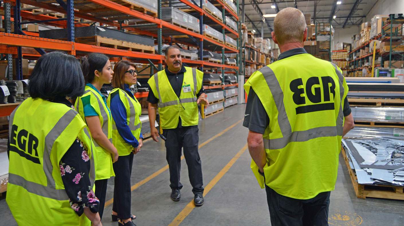 EGR USA team members and Assemblymember Michelle Rodriguez and field representative Sophia Cohen
