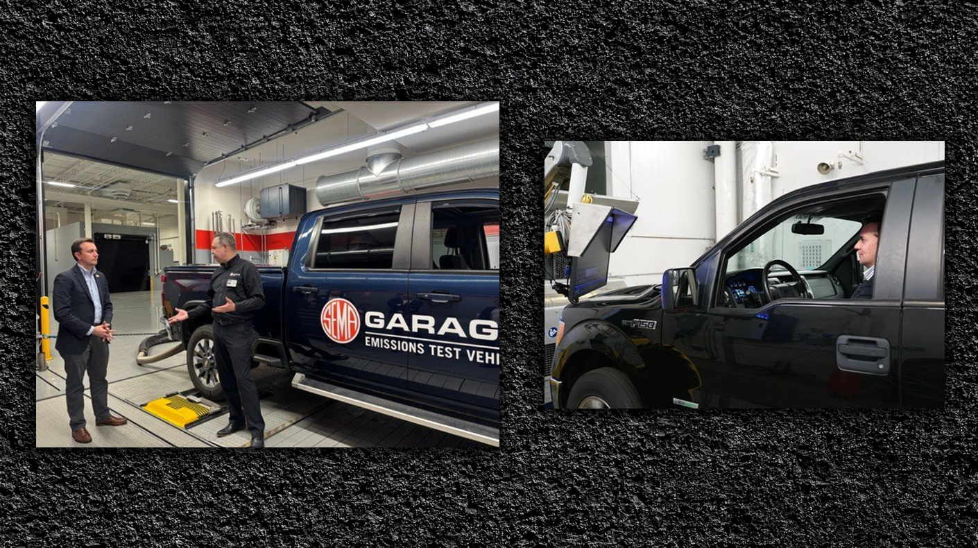 SEMA Garage Detroit facility and EPA Deputy Administrator David Fotouhi.