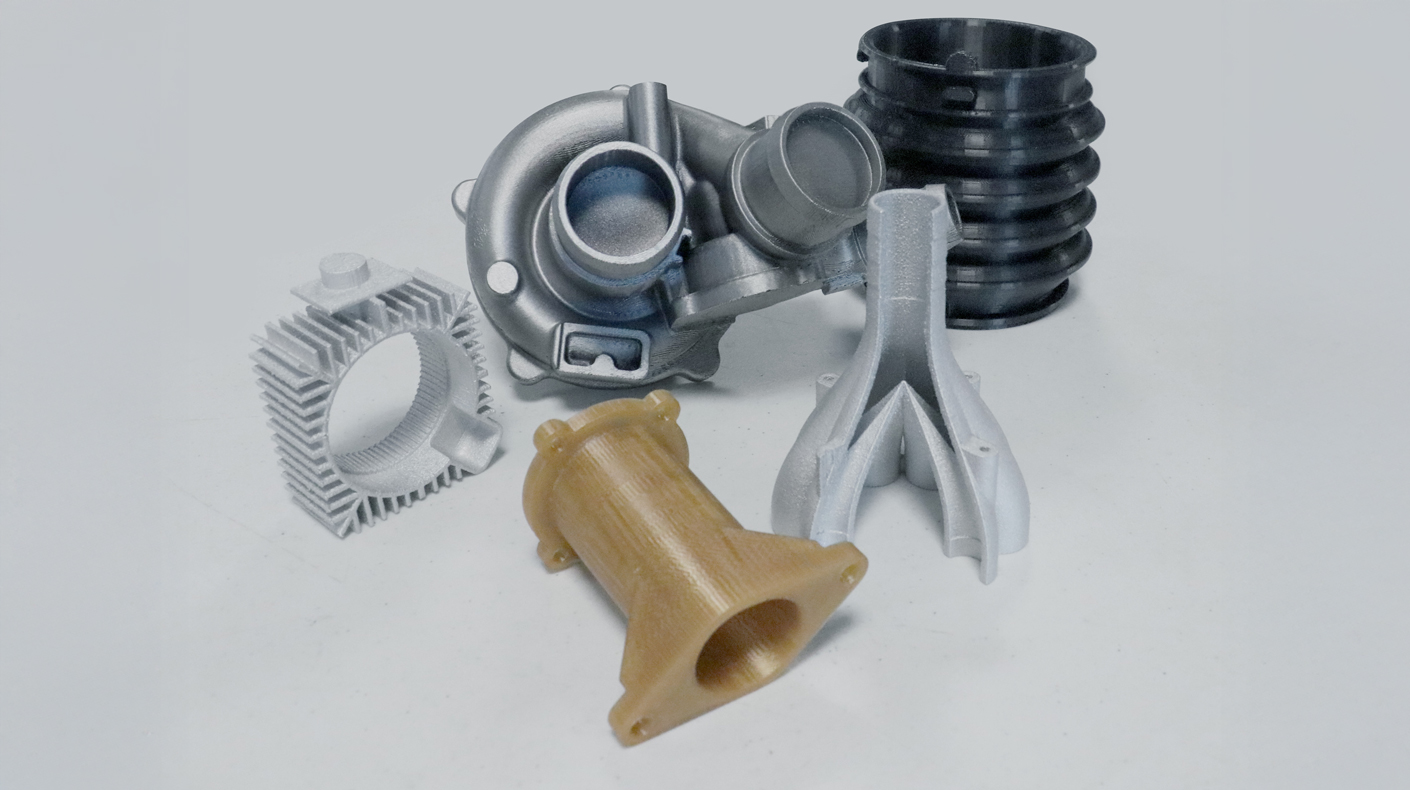 An image of 3D printed automotive components.
