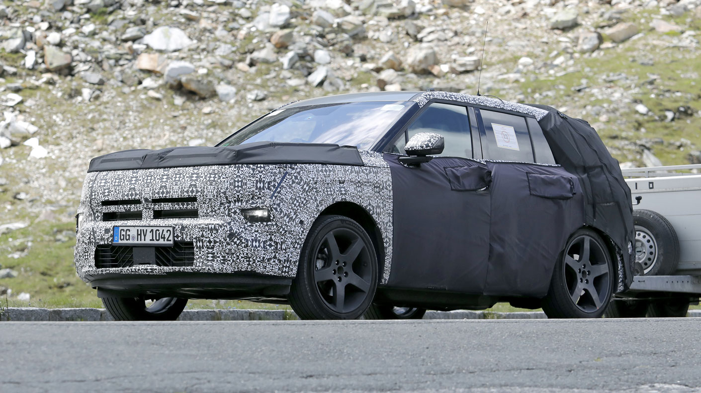 Hyundai Tucson Spy Shot side view