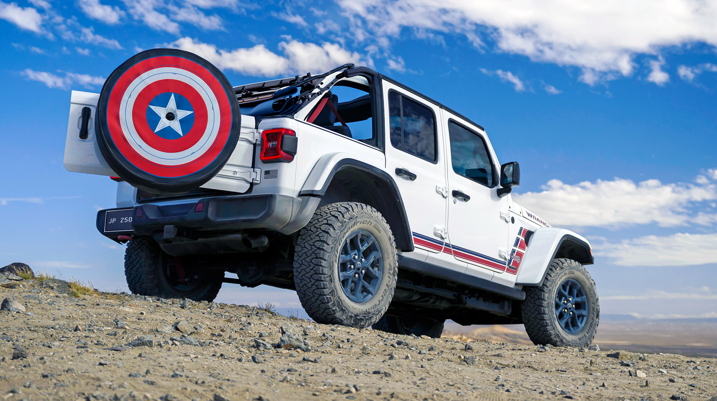 An image of a Jeep Wrangler America250 edition.