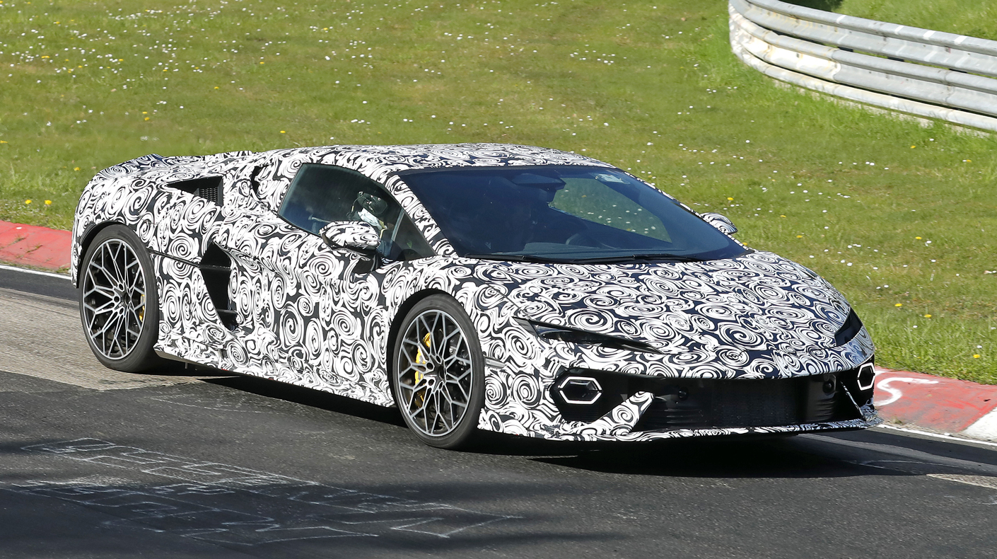 An image of the camouflaged Lamborghini Temerario.