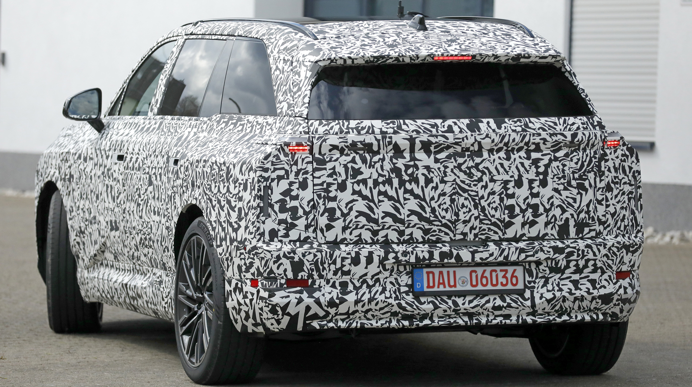 An image of the back of a camouflaged Lexus TZ.
