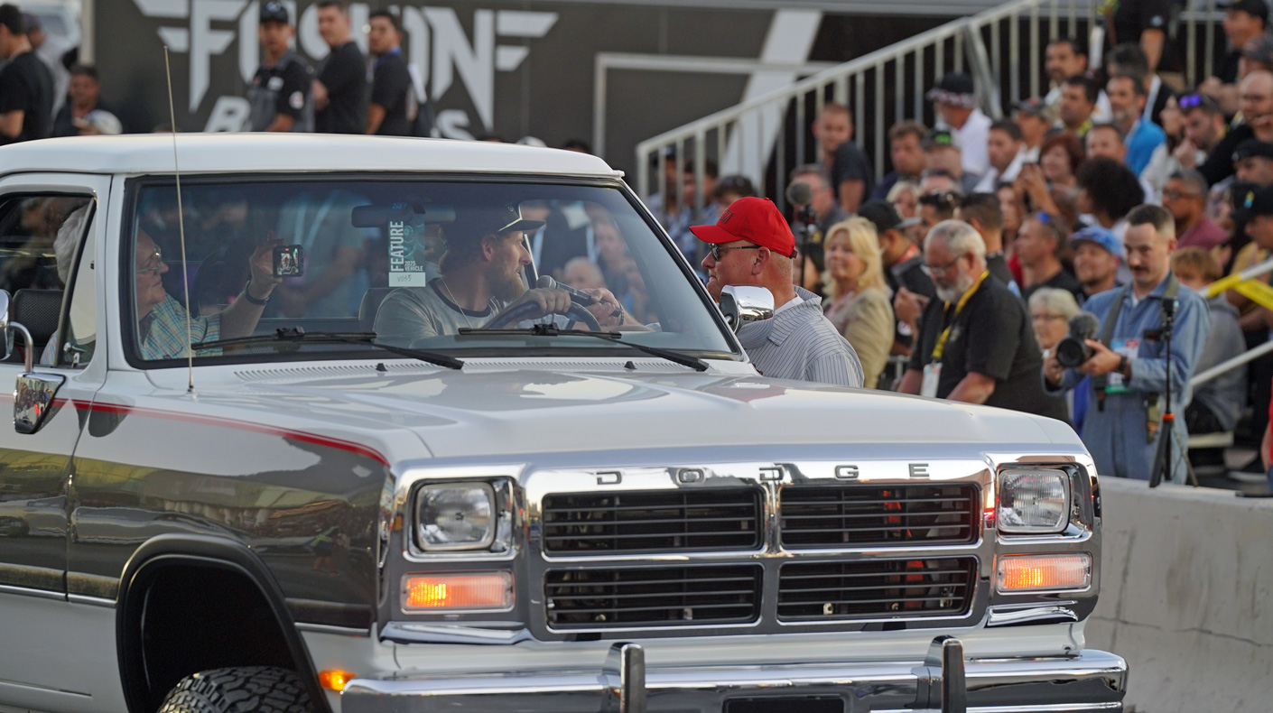 2025 SEMA Cruise parade of feature vehicles at the SEMA Show Las Vegas