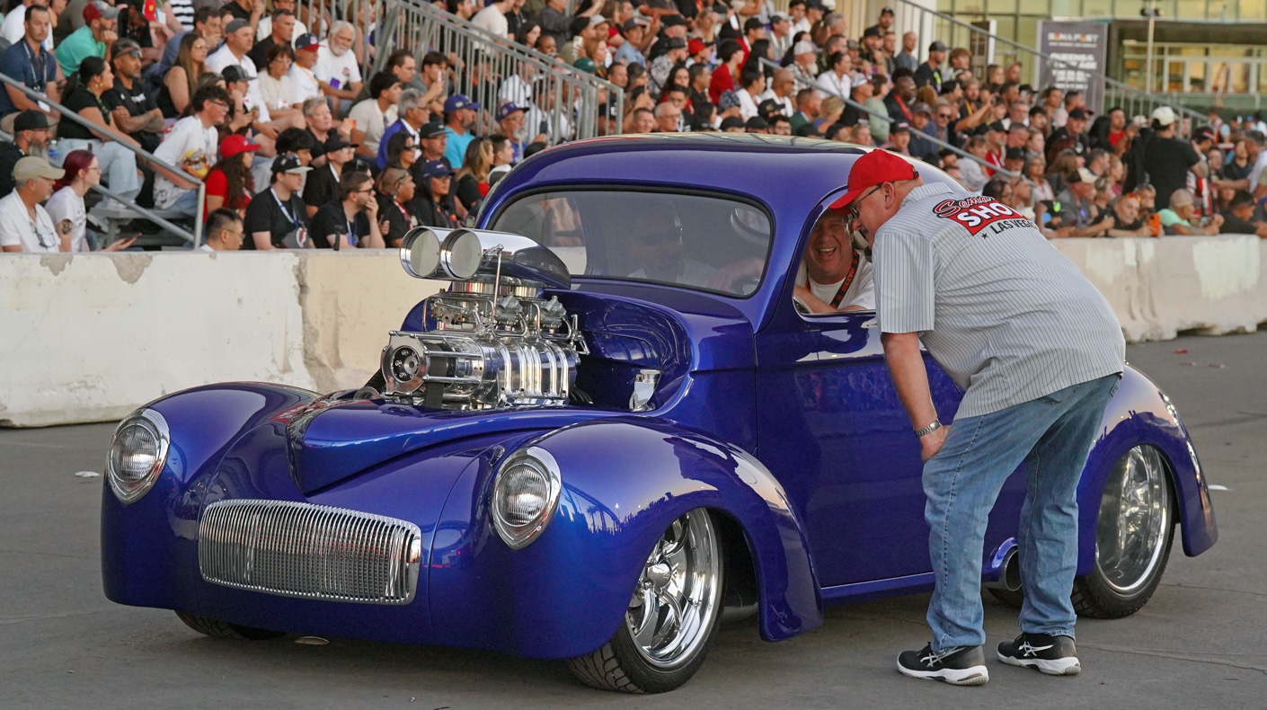 2025 SEMA Cruise parade of feature vehicles at the SEMA Show Las Vegas