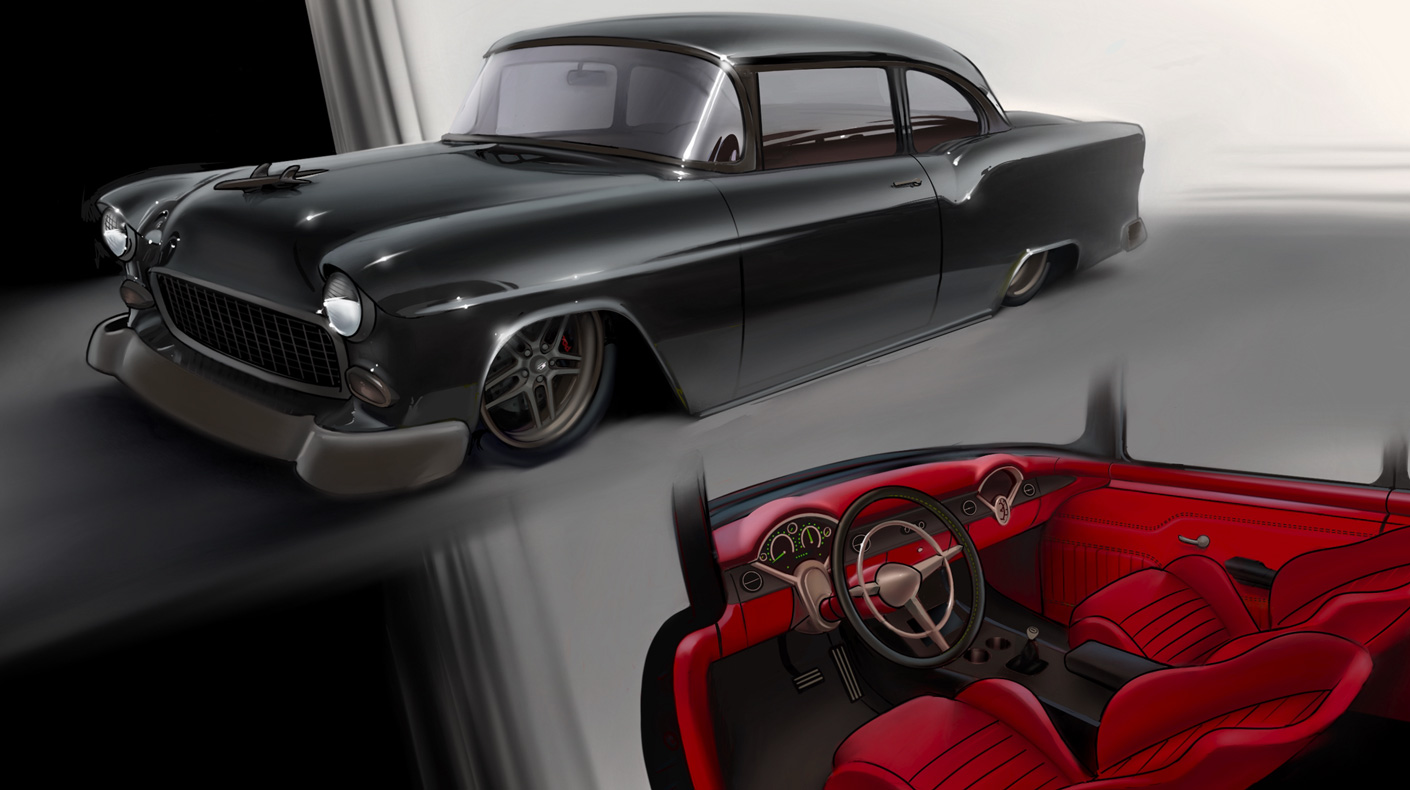 Ryno Liberman '55 Chevy Bel Air SEMA Battle of the Builders 2025
