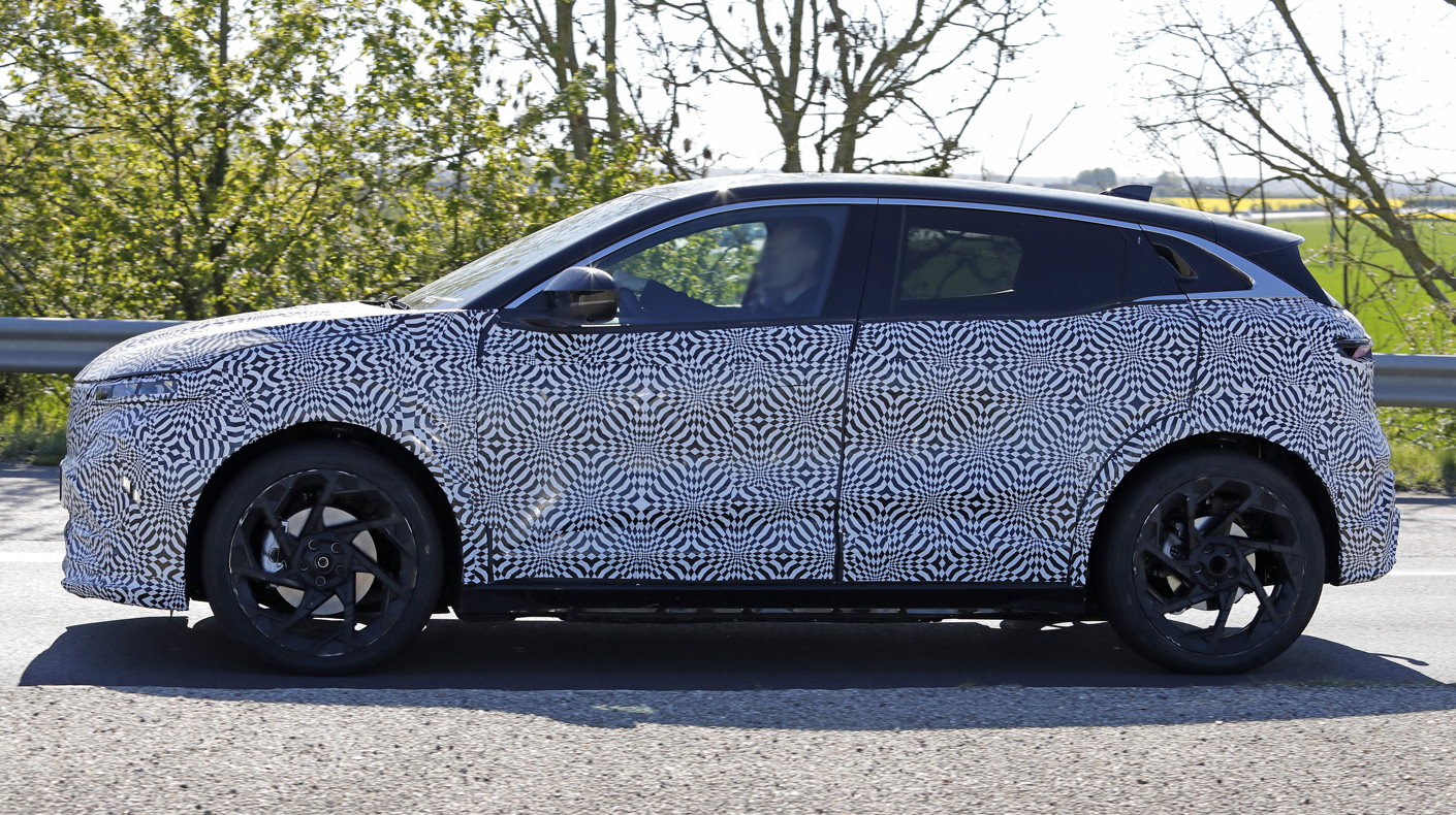 An image of the Renault Megane E-Tech testing.