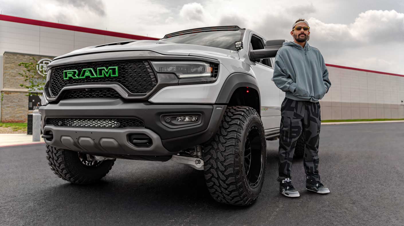 RealTruck truck and Trae Young.