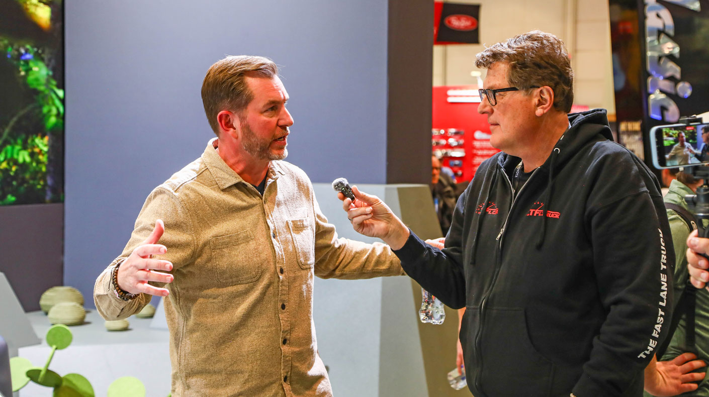 SEMA Show exhibitor and media member at the 2024 SEMA Show