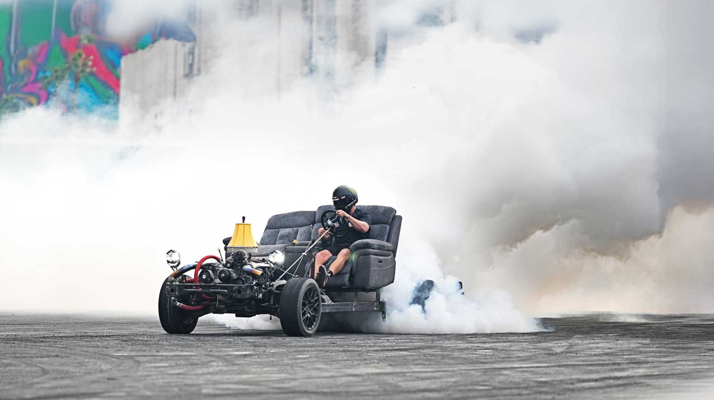 An outrageous build at the SEMA Show.