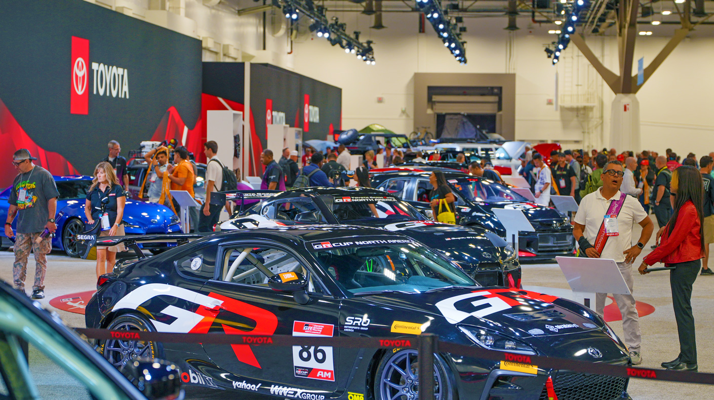 Toyota booth at the 2025 SEMA Show