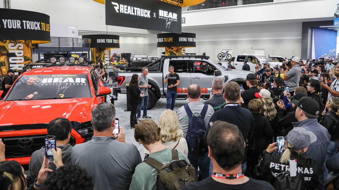 Trucks at the SEMA Show.