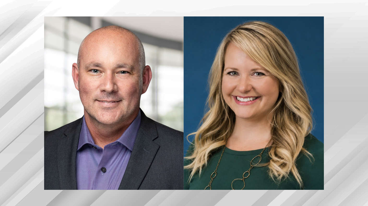 An image of Matt Hickman and Kristal Loy, Bonnier promotions, on a textured background.