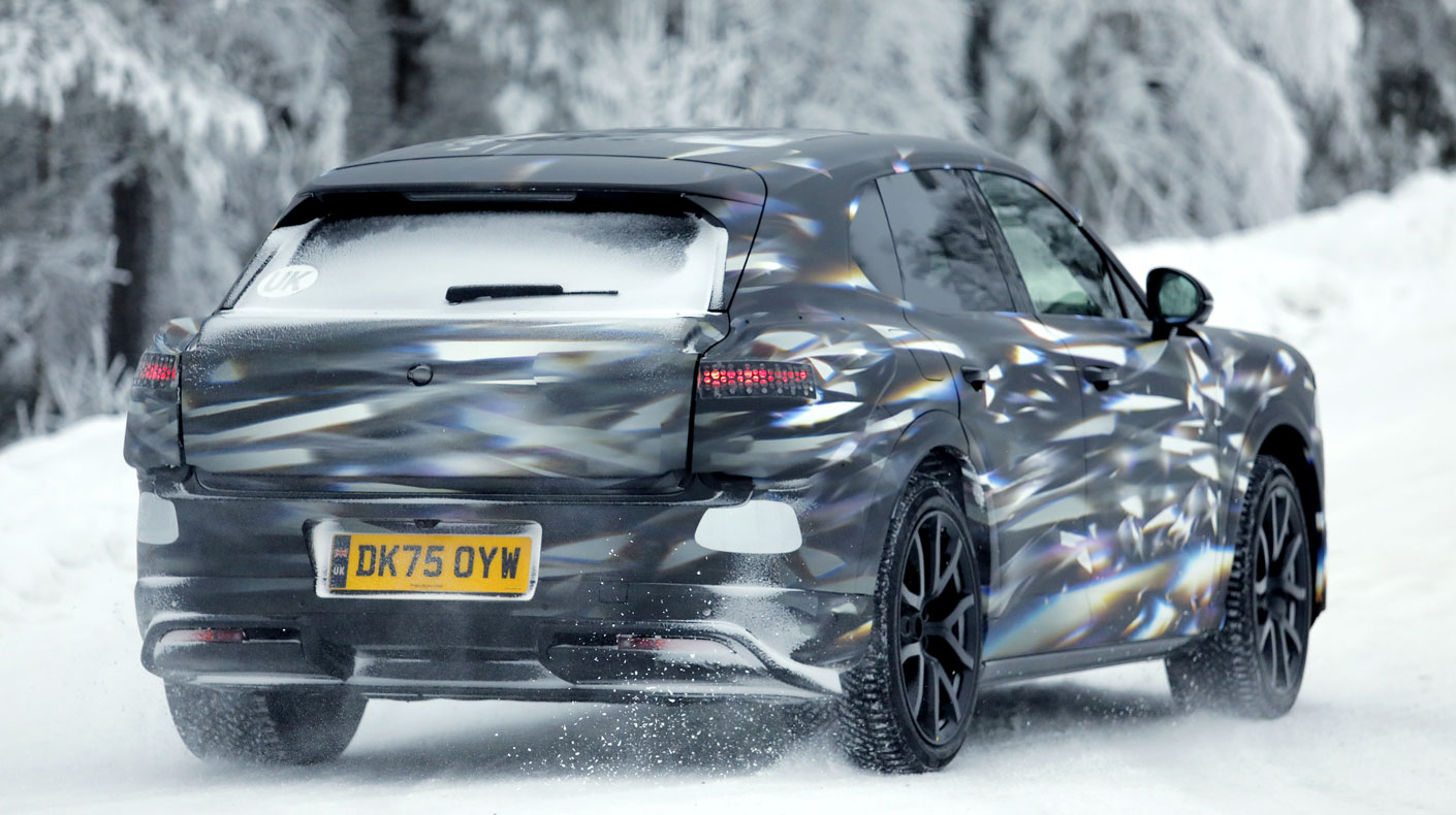 Bentley Urban SUV spy shots rear